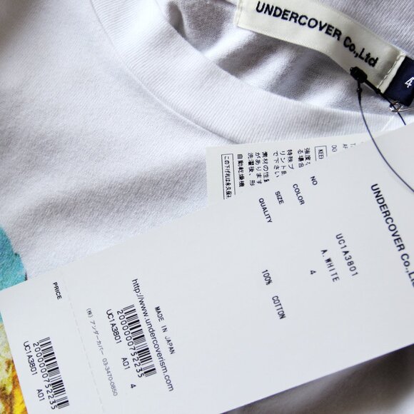 BNWT SS21 UNDERCOVER ROSES TSHIRT 1 & 4 - Picture 11 of 14